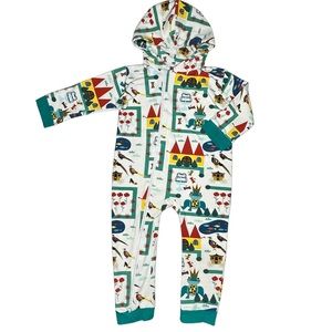 Raspberry Republic Royal Ribbit Hooded Romper